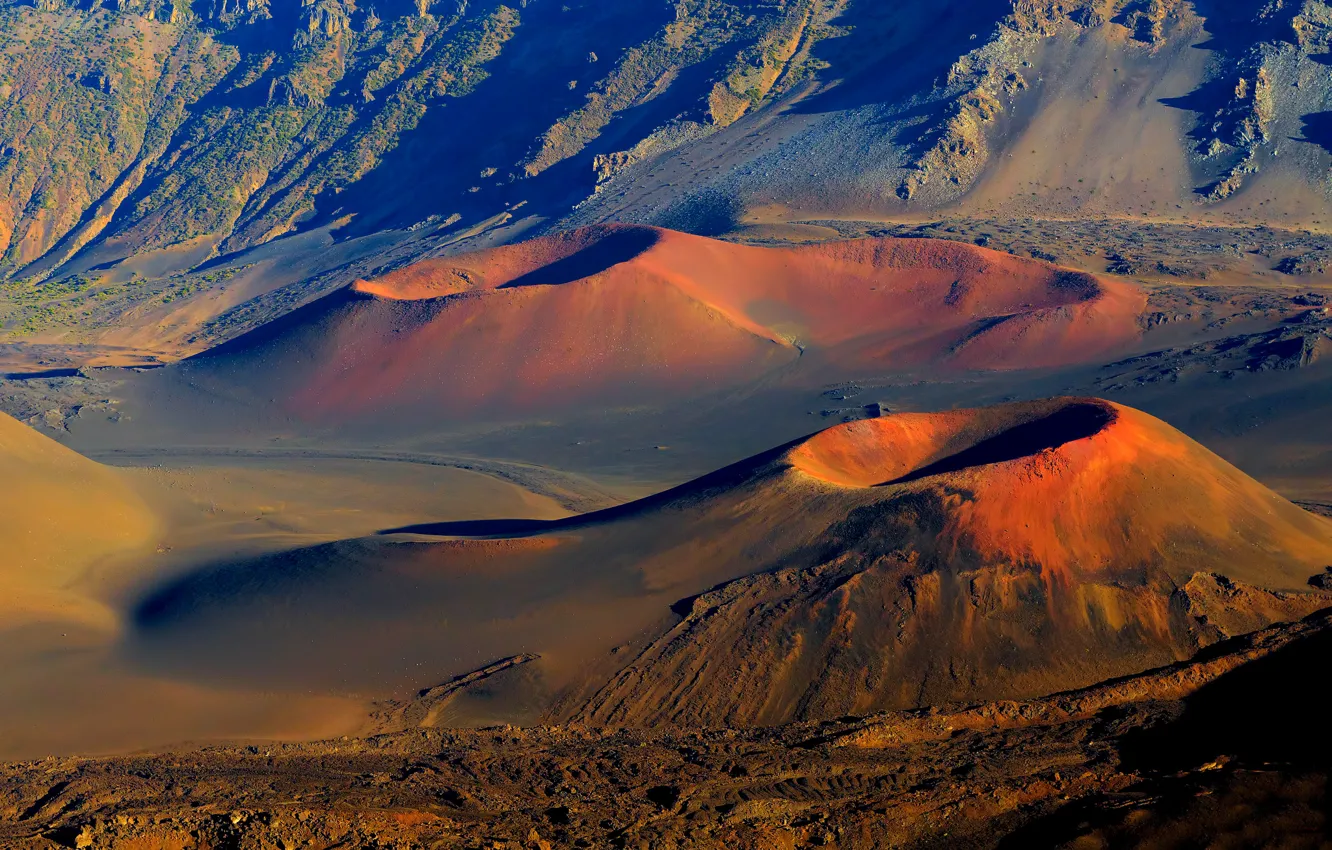 Фото обои вулканы, кратер, штат Гавайи, Мауи, Национальный парк Халеакала