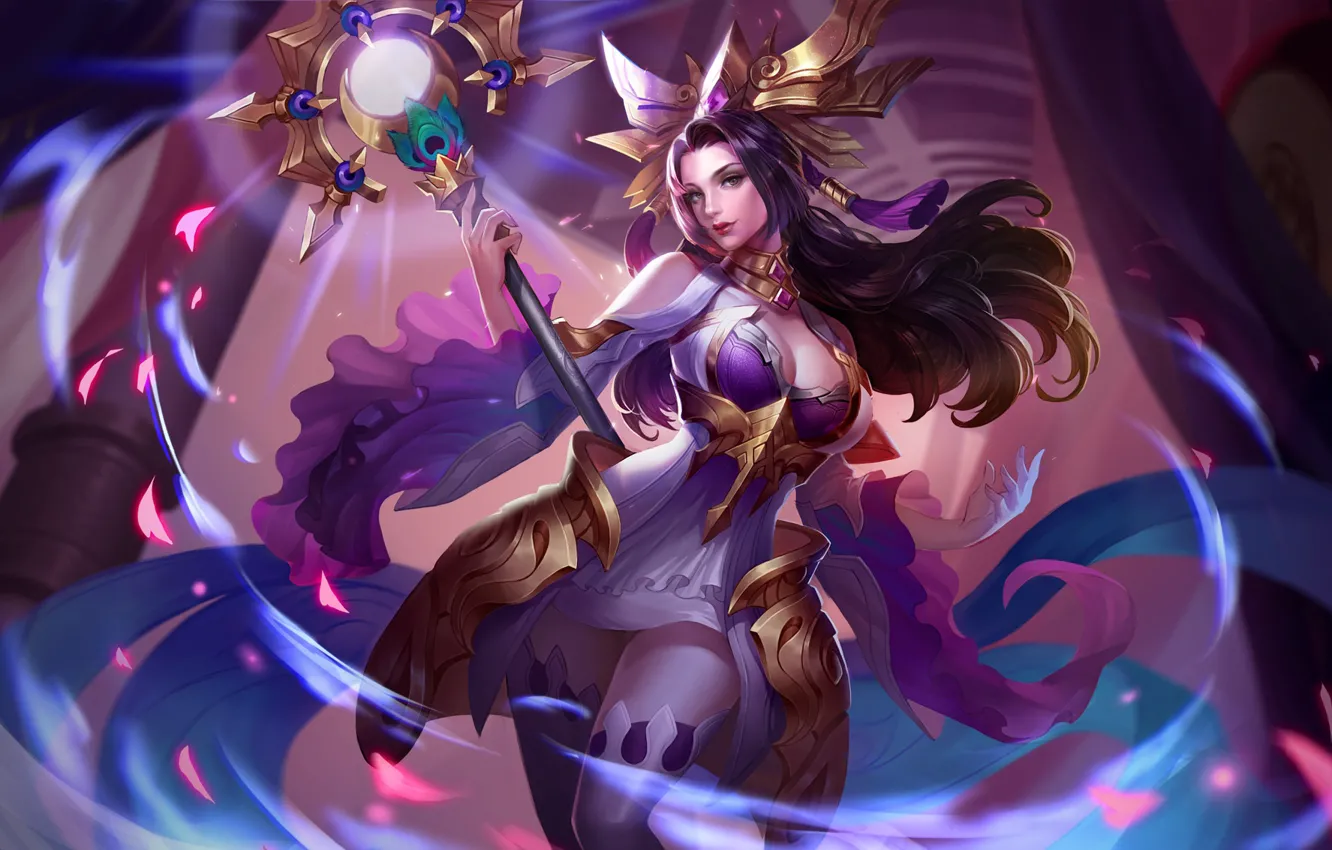 Фото обои девушка, магия, Arena of Valor, Strike of Kings