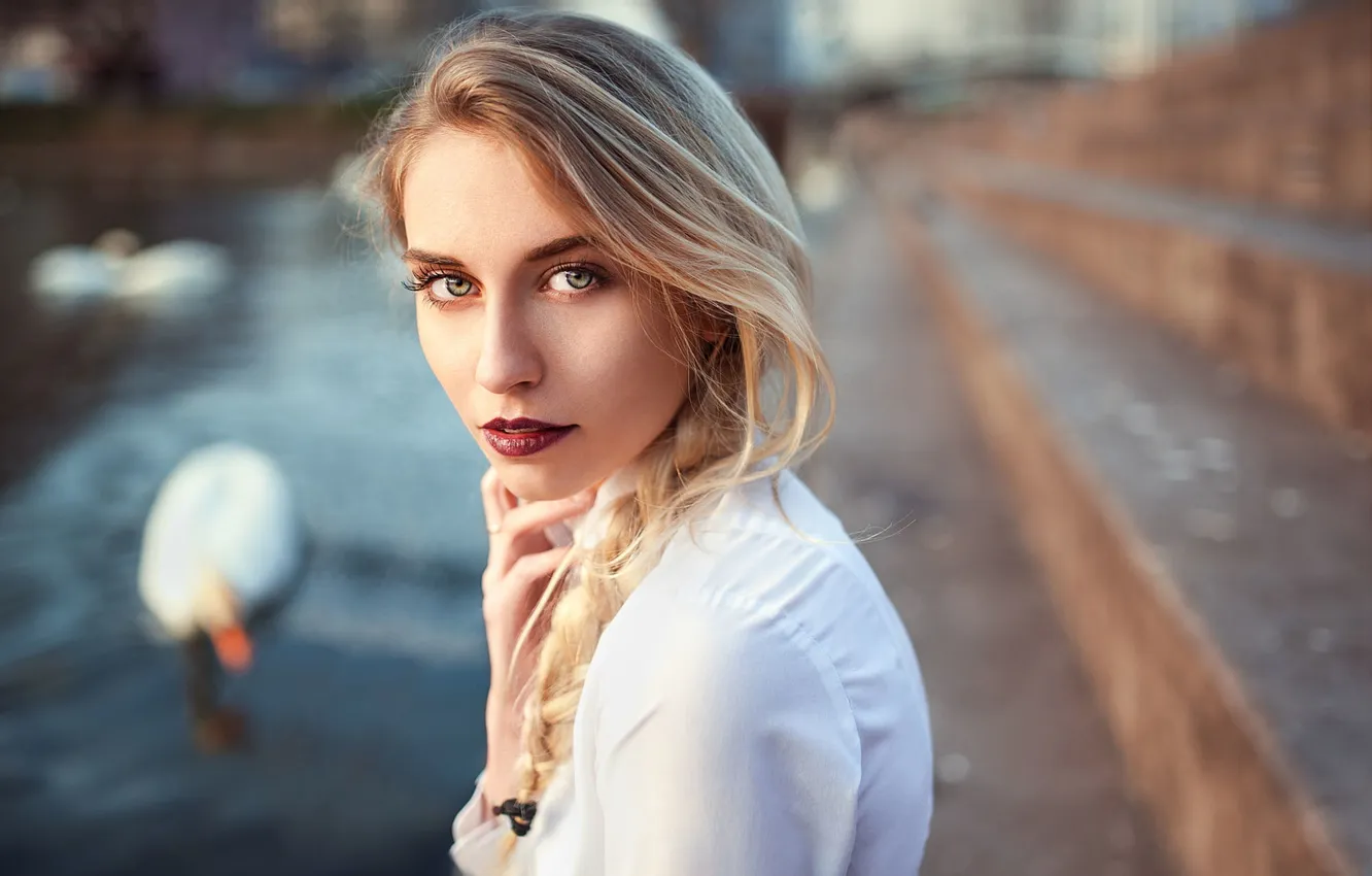 Фото обои Girl, Beautiful, Model, Beauty, Eyes, Face, Fashion, Portrait