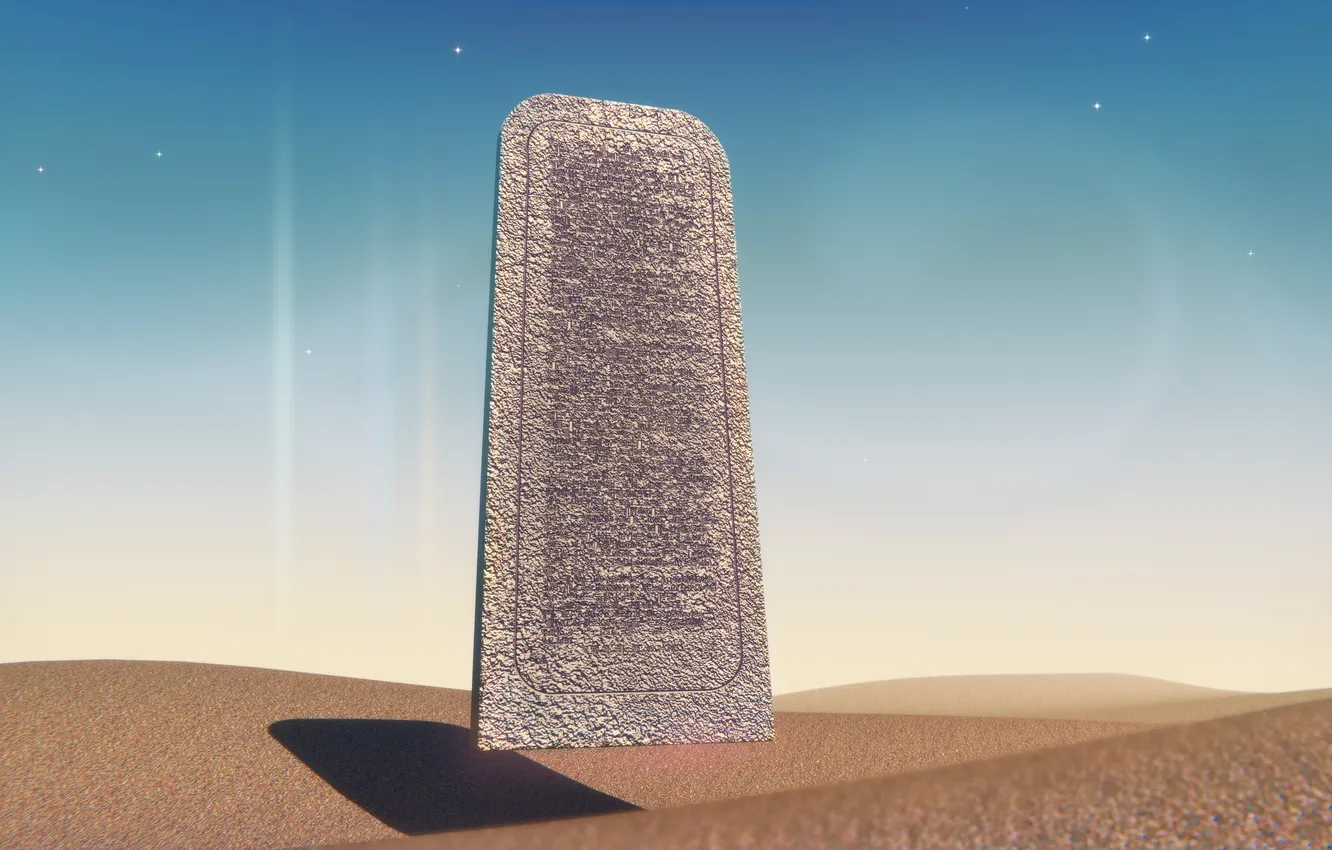 Фото обои wallpaper, fantasy, desert, sand, surrealism, scifi, blender3d, 3dart