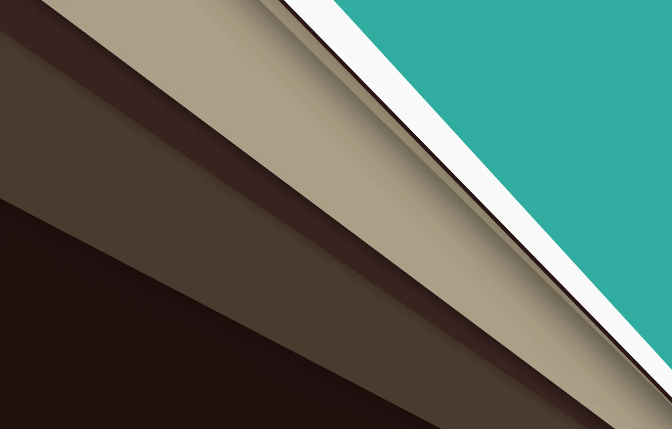 Фото обои линии, зеленый, Android, коричневый, бежевый, material
