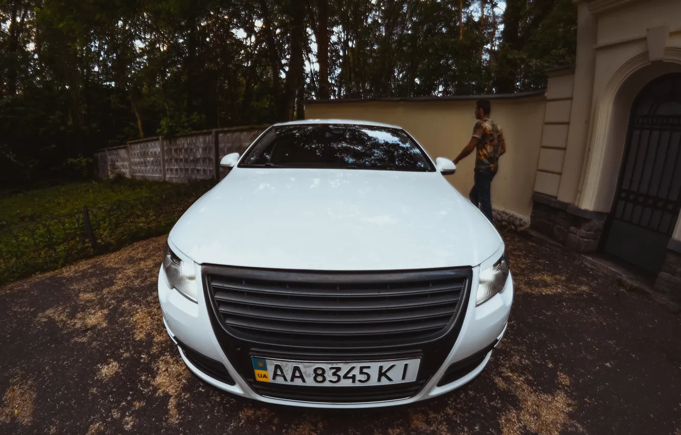 Фото обои white, Passat