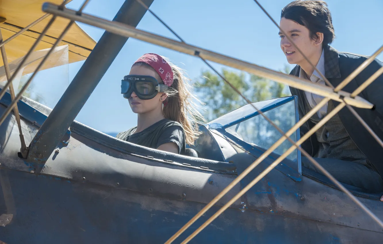Фото обои cinema, girl, airplane, movie, film, Britt Robertson, Asa Butterfield, The Space Between Us