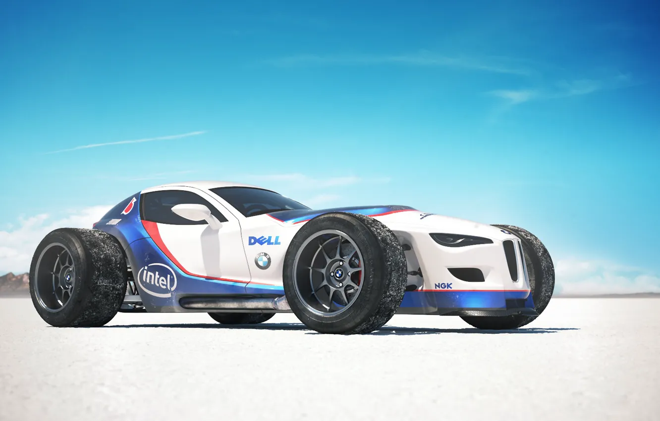 Фото обои небо, транспорт, тень, автомобиль, BMW Formula Concept