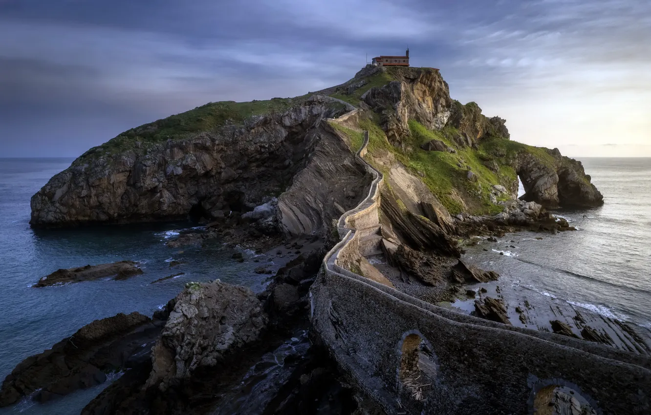 Фото обои природа, Basque Country, Gibelortzaga (San Pelaio), Bermeo