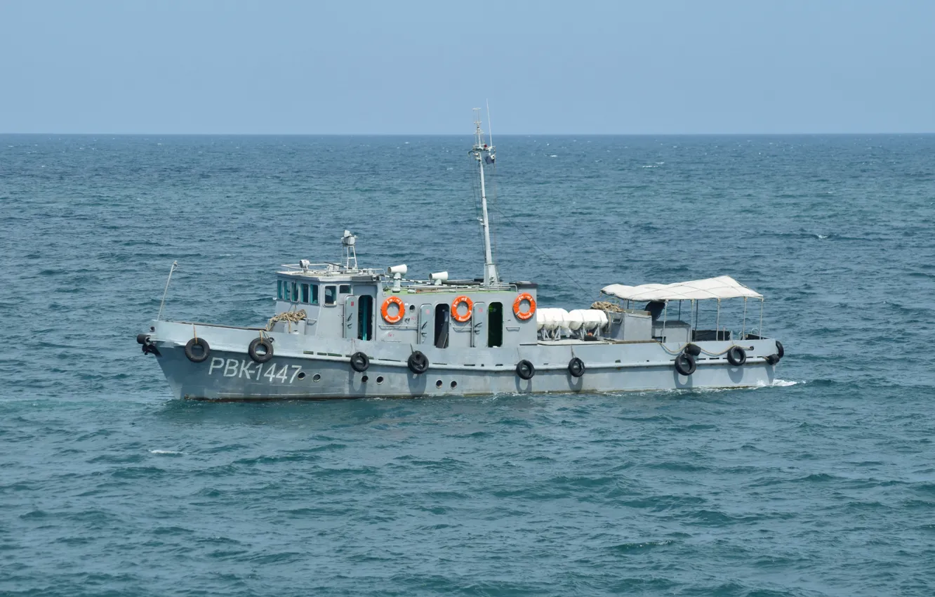 Фото обои катер, черное море, специальный, водолазный