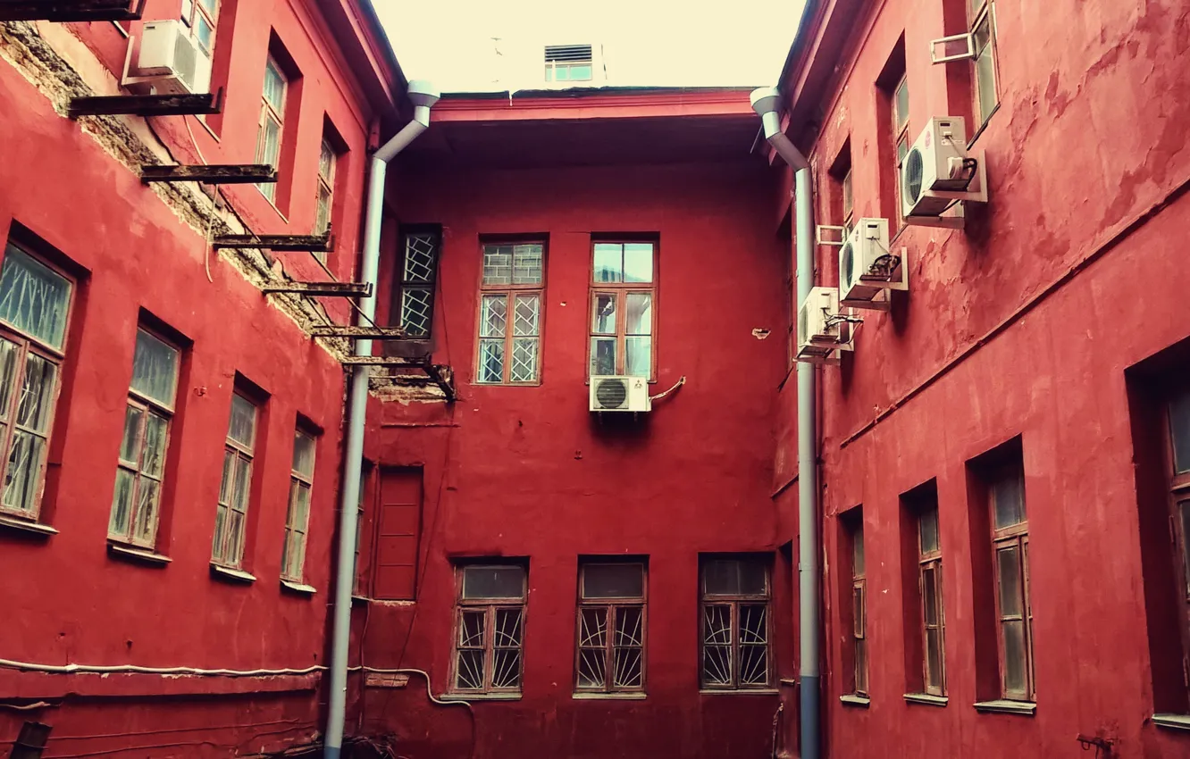 Фото обои city, дом, здание, red, windows, europe, architecture, belarus