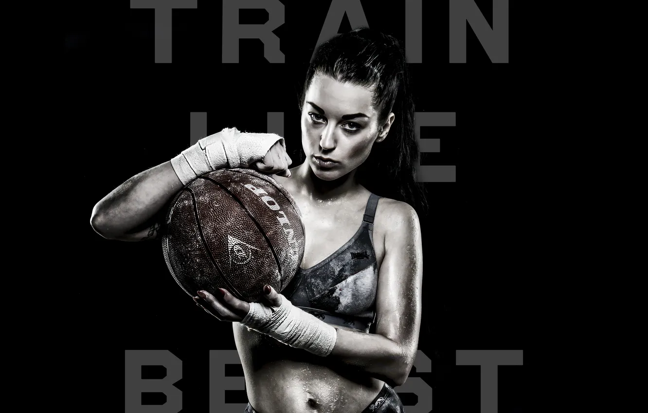 Фото обои Woman, Basketball, Athlete