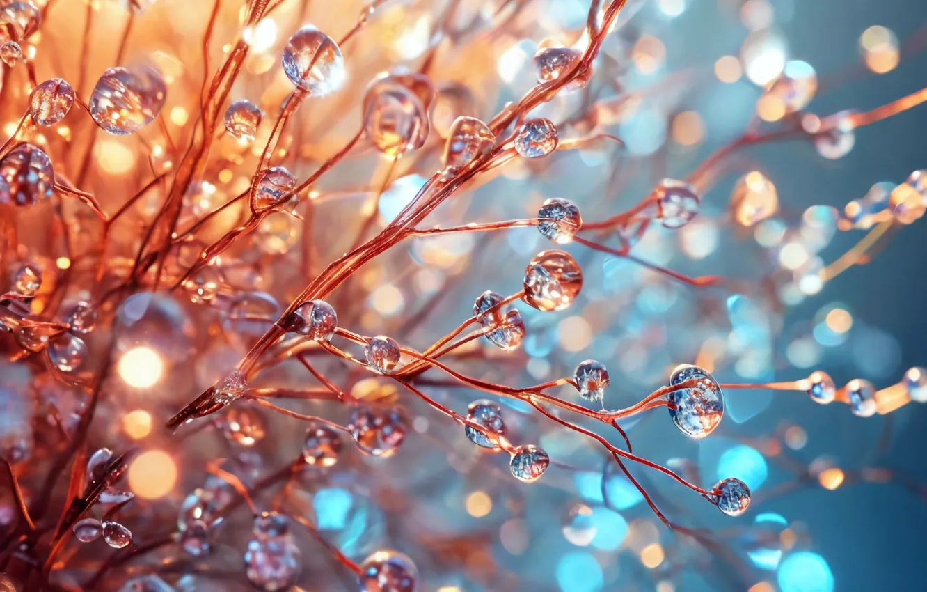 Фото обои радуга, разное, блестит