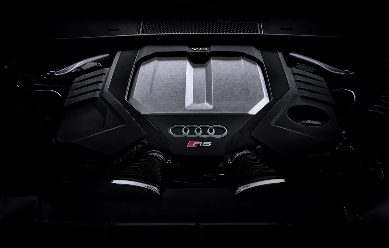 Фото обои Audi, двигатель, универсал, TFSI, RS 6, 2020, 2019, 600 л.с.