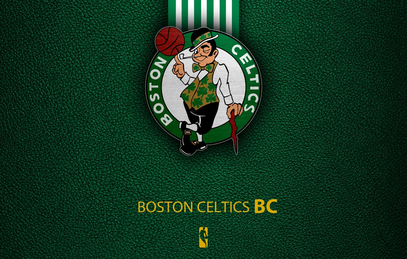 Фото обои wallpaper, sport, logo, basketball, NBA, Boston Celtics