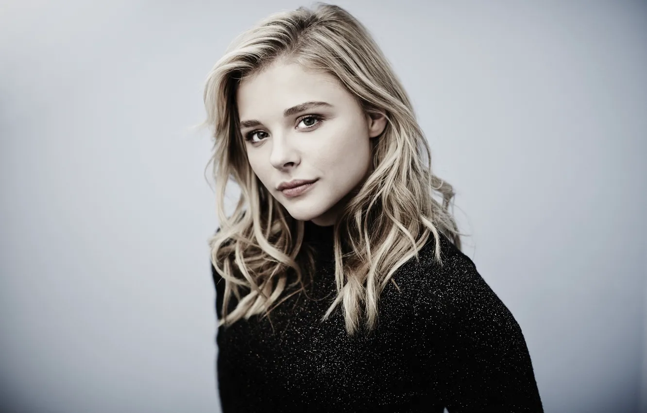 Фото обои улыбка, блондинка, Chloe Moretz