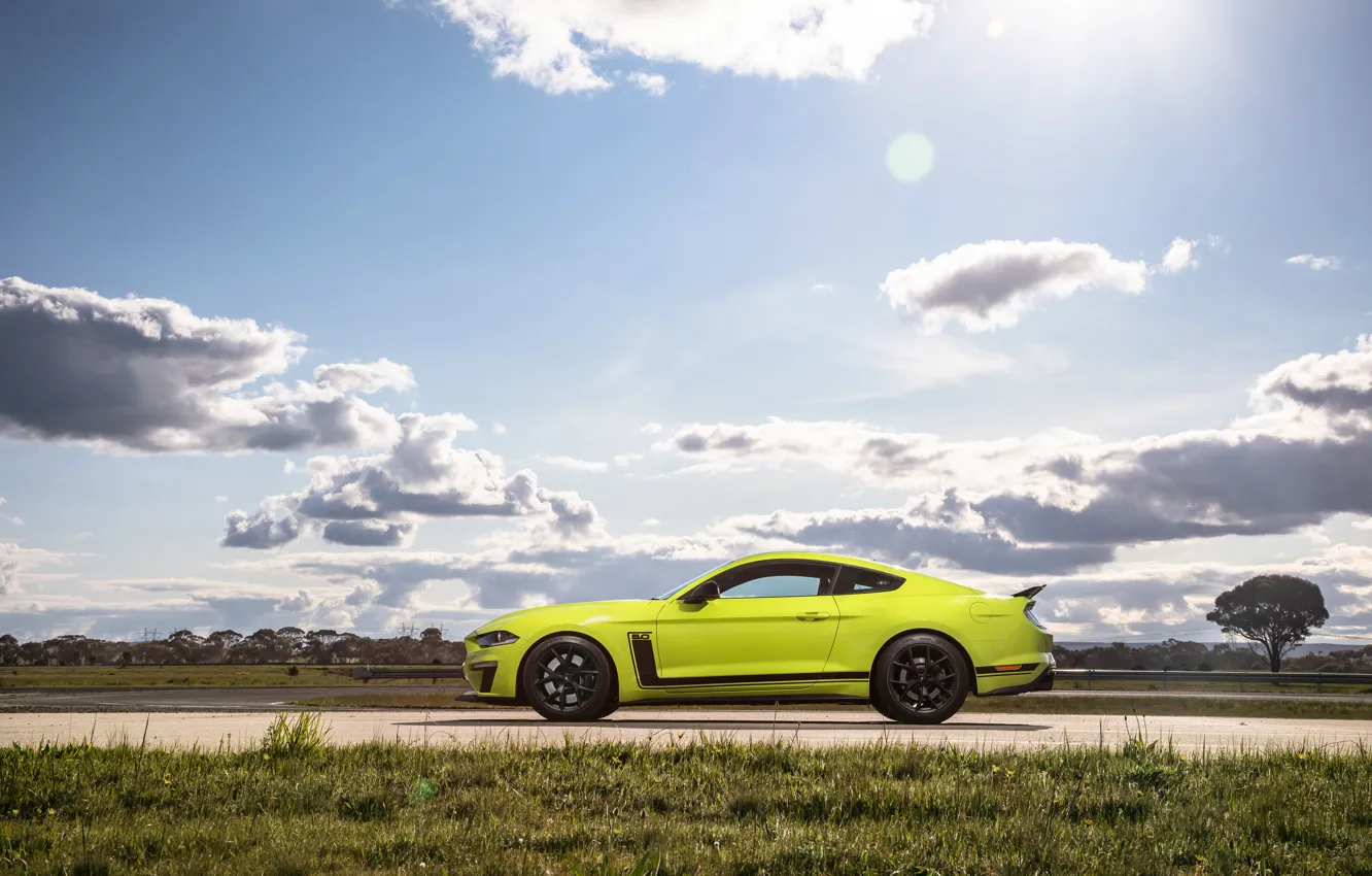 Фото обои Mustang, Ford, вид сбоку, AU-spec, R-Spec, 2019, Australia version