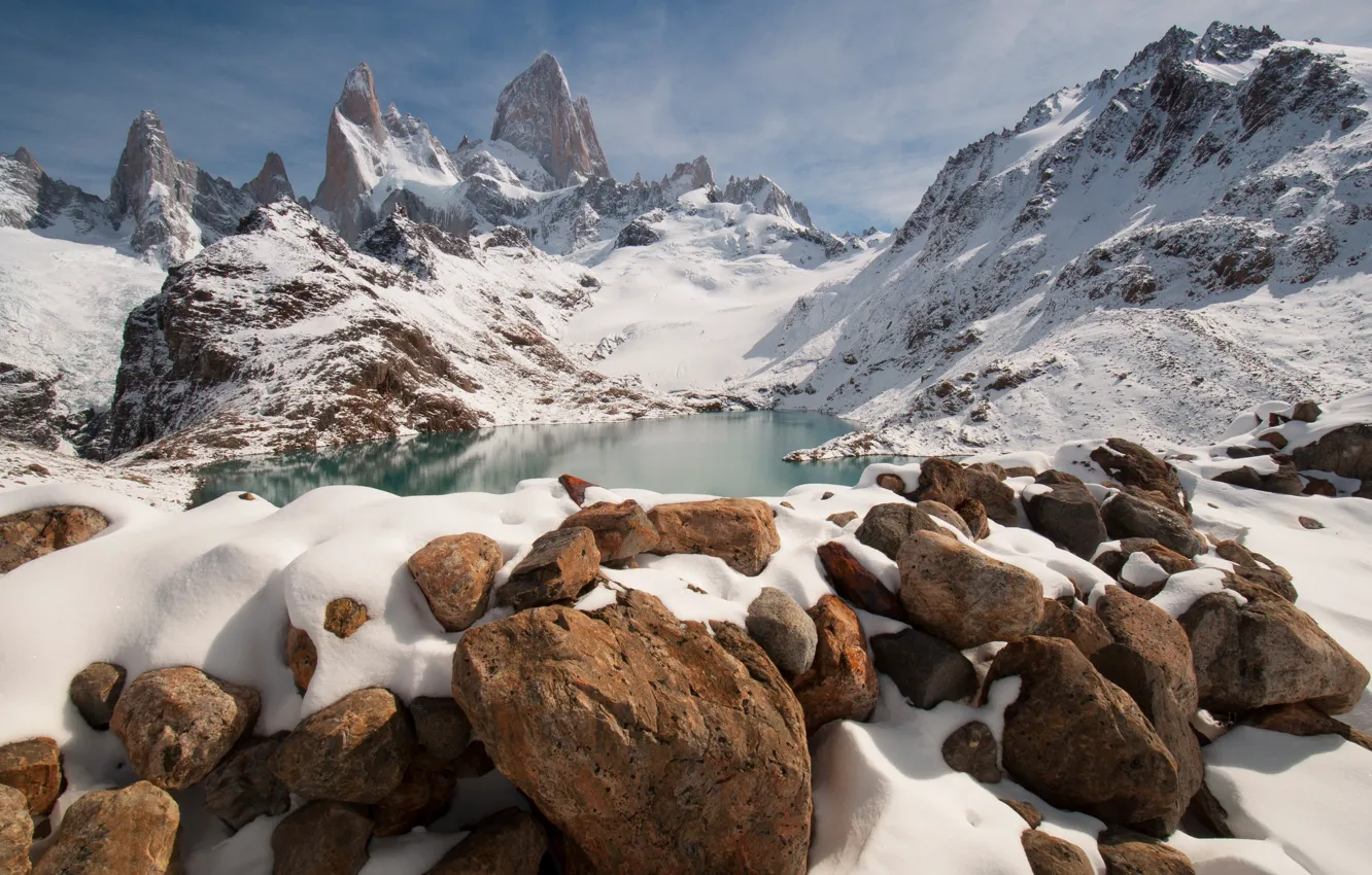 Фото обои Аргентина, Южная Америка, Patagonia, Патагония, Fitz Roy
