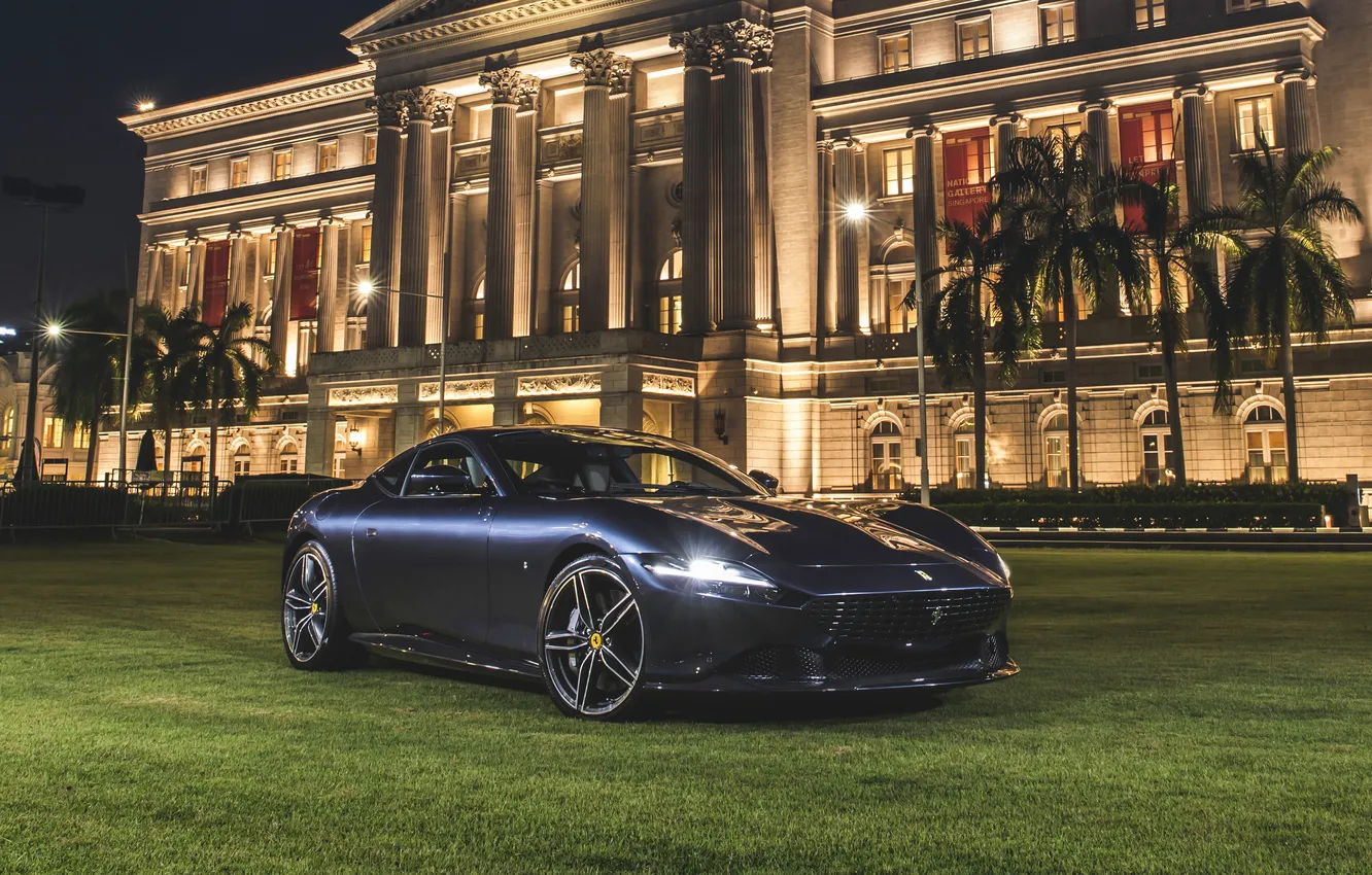 Фото обои ferrari, sportcar, auto, night and car
