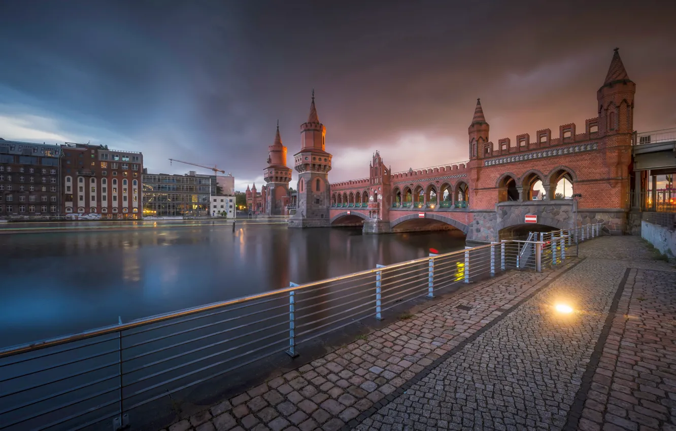 Фото обои город, sunset, Berlin