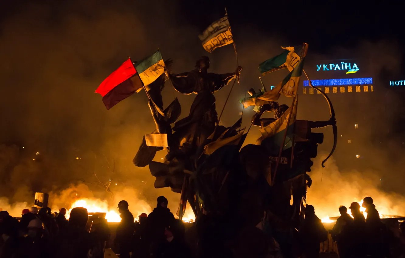 Фото обои свобода, Украина, Киев, майдан