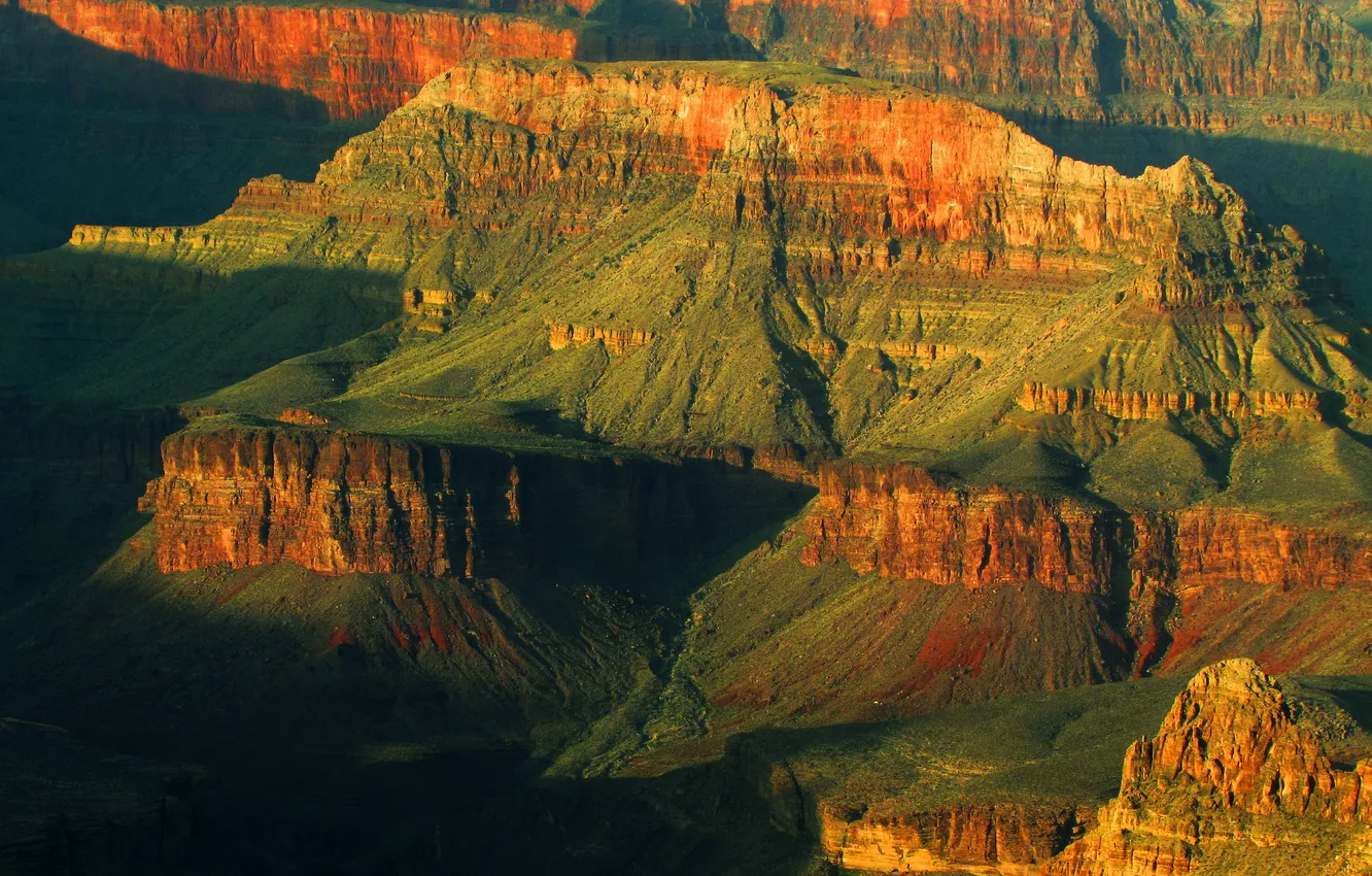 Фото обои закат, горы, скалы, каньон, Аризона, США, Grand Canyon National Park