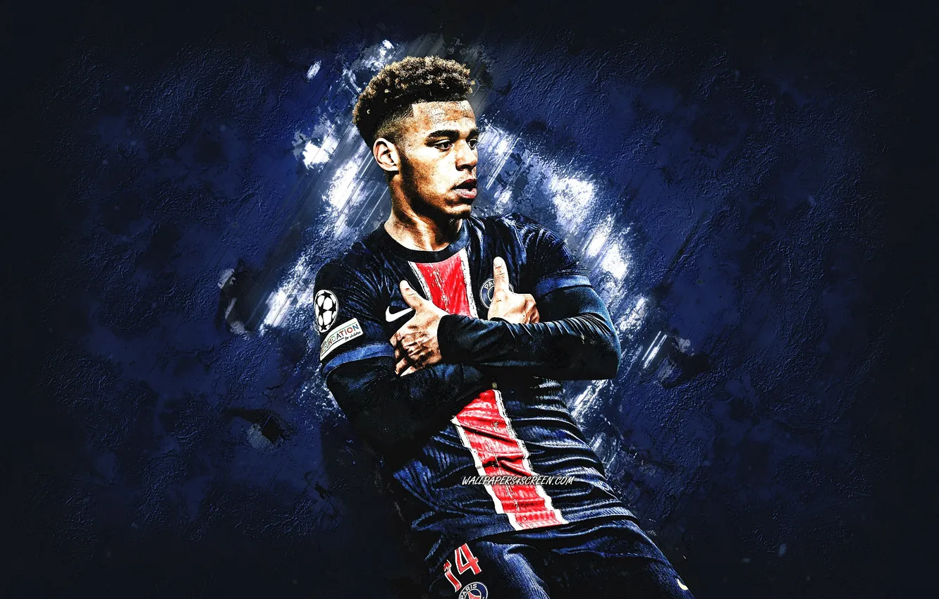 Фото обои Paris, Football, Desire, Soccer, PSG, French, Doue, Desire Doue