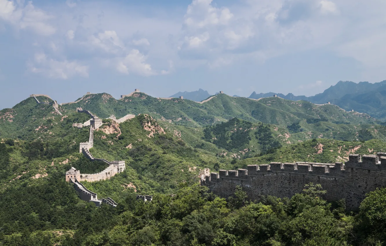 Фото обои Великая Китайская стена, The Great Wall of China, Léonard Rodriguez