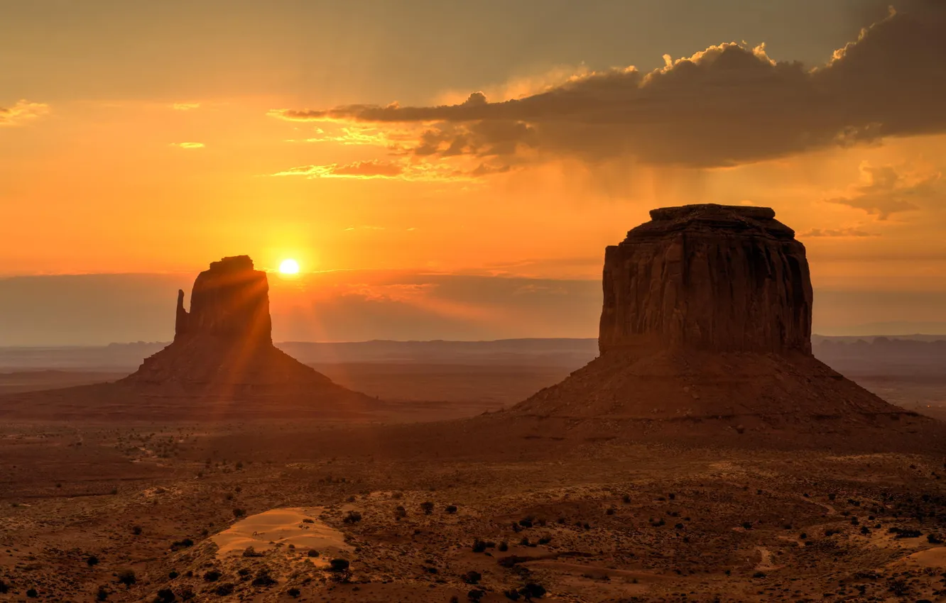 Фото обои горы, пустыня, каньон, оллея монументов