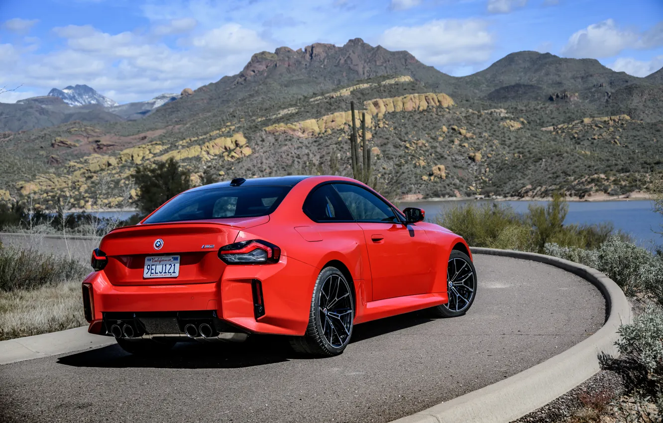 Фото обои BMW, rear view, M2, G87, 🤢, BMW M2 AT