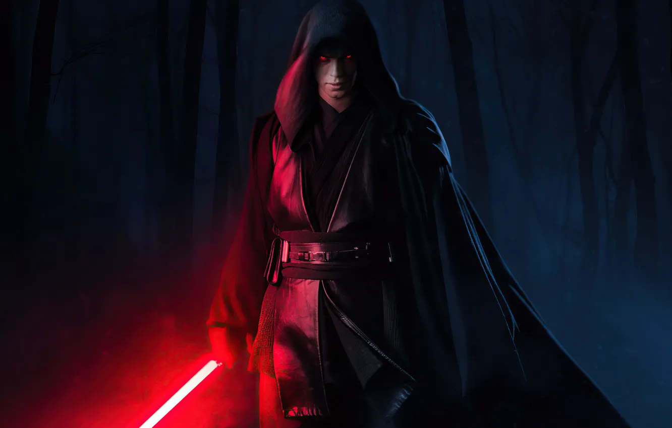 Фото обои Глаза, Ситх, Stars Wars, Энакин Скайвокер