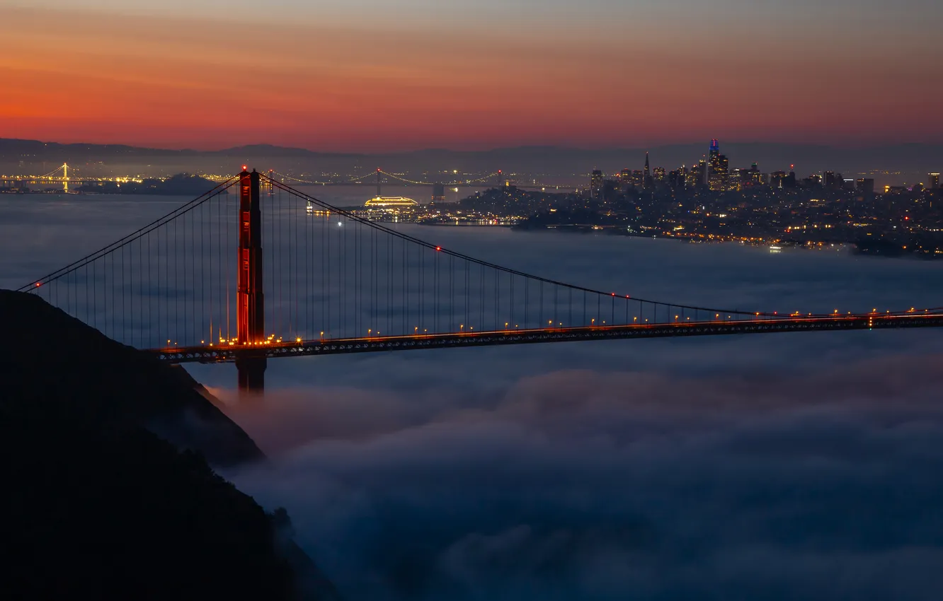 Фото обои USA, Golden Gate Bridge, California, San Francisco, Steve Hornstra