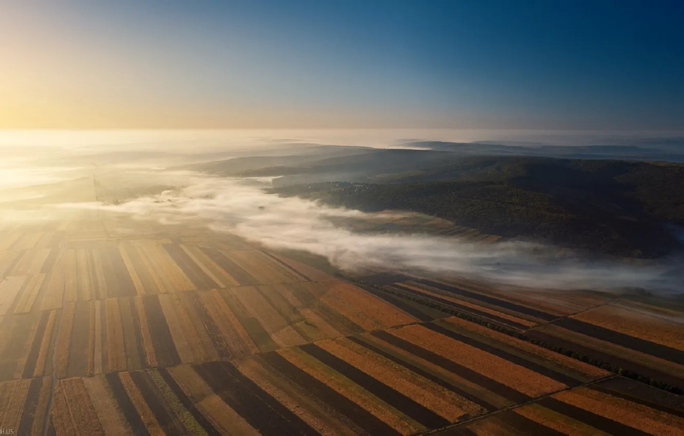 Фото обои поле, осень, Молдова