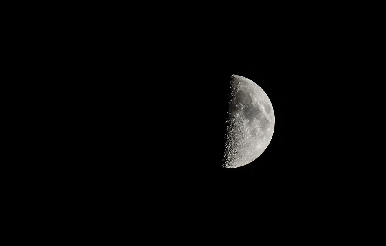 Фото обои поверхность, луна, спутник, moon