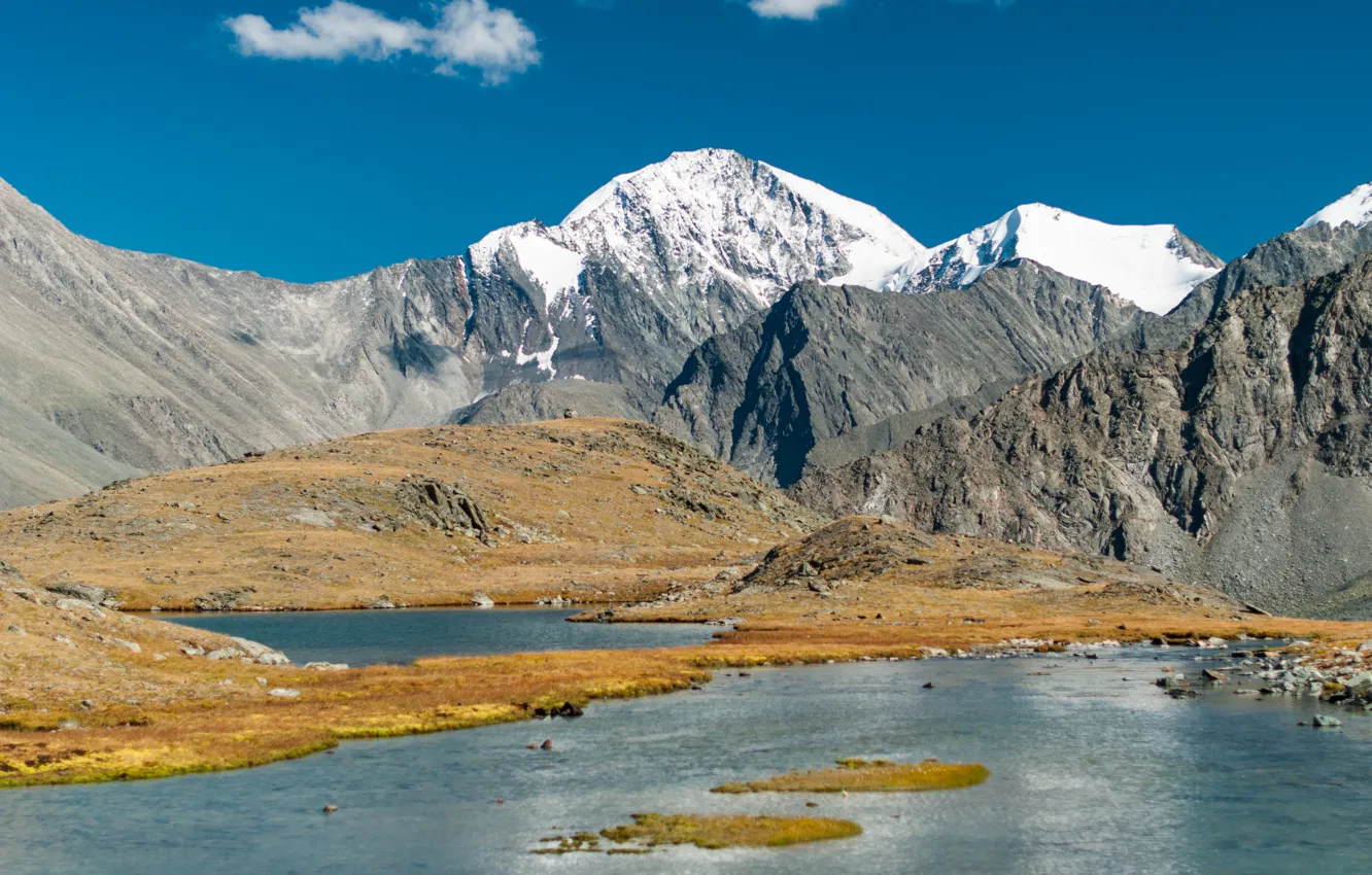 Фото обои Горы, Горный Алтай, Долина семи озер