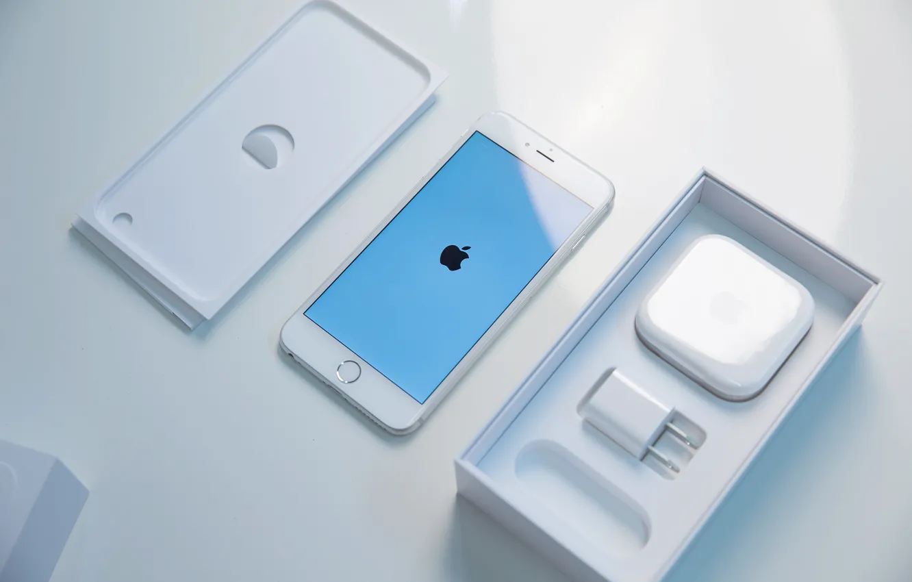 Фото обои Apple, iPhone, White, Cupertino