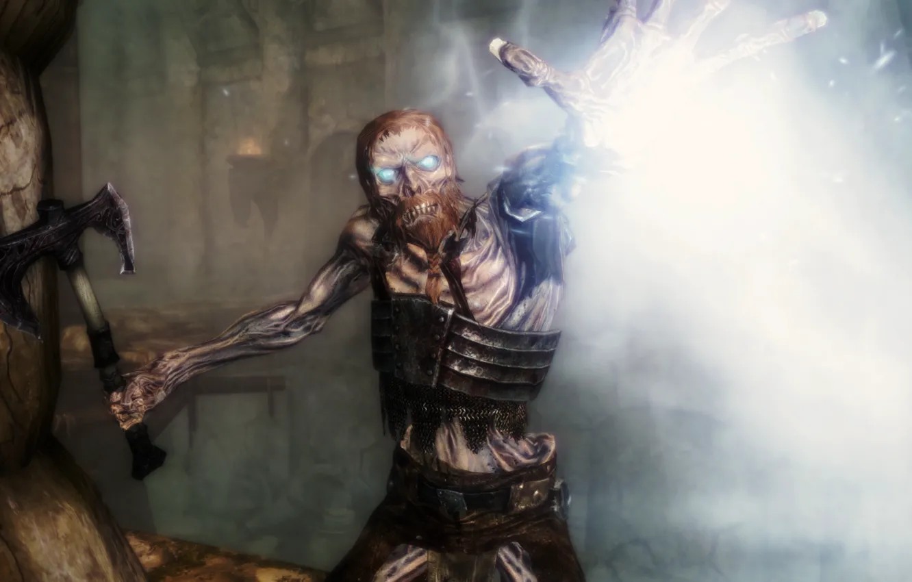 Фото обои axe, magic, beard, Living death, Inner Chains