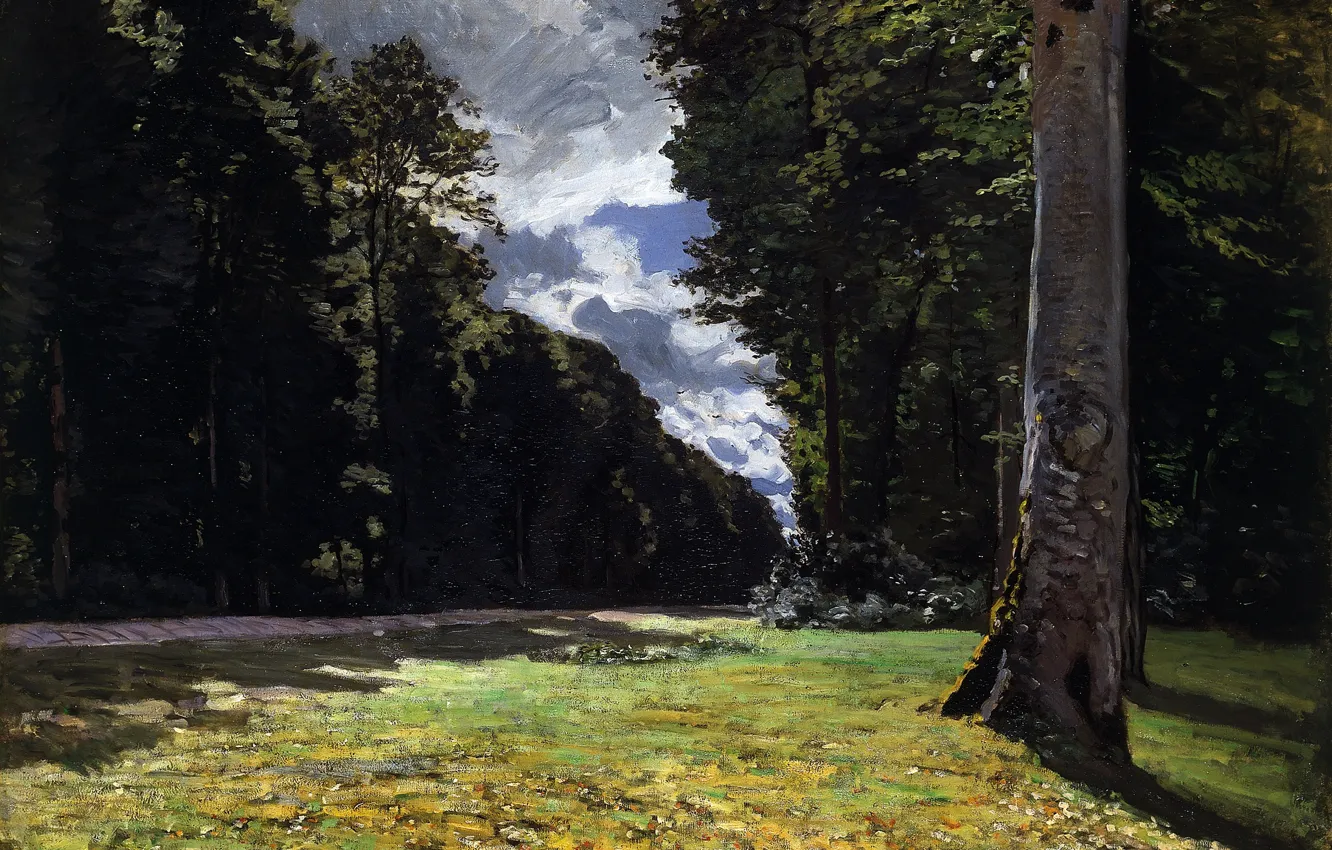 Фото обои Claude Monet, 1865, Le Pavé de Chailly, in the Forest of Fontainebleau