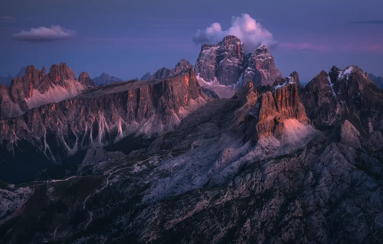 Фото обои горы, Италия, Italy, Доломитовые Альпы, Dolomites, Доломиты