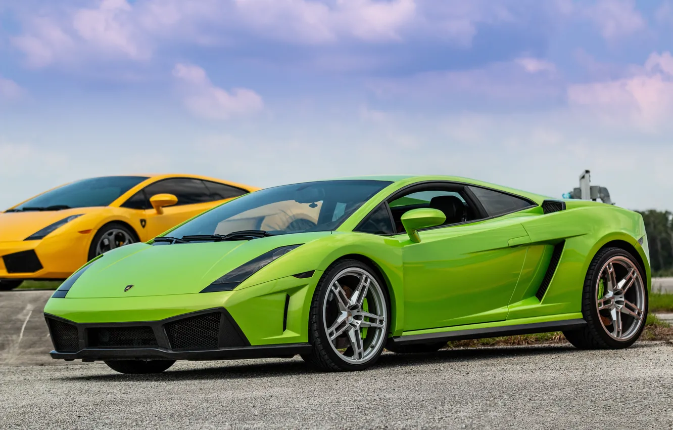 Фото обои Lamborghini, Gallardo, Green
