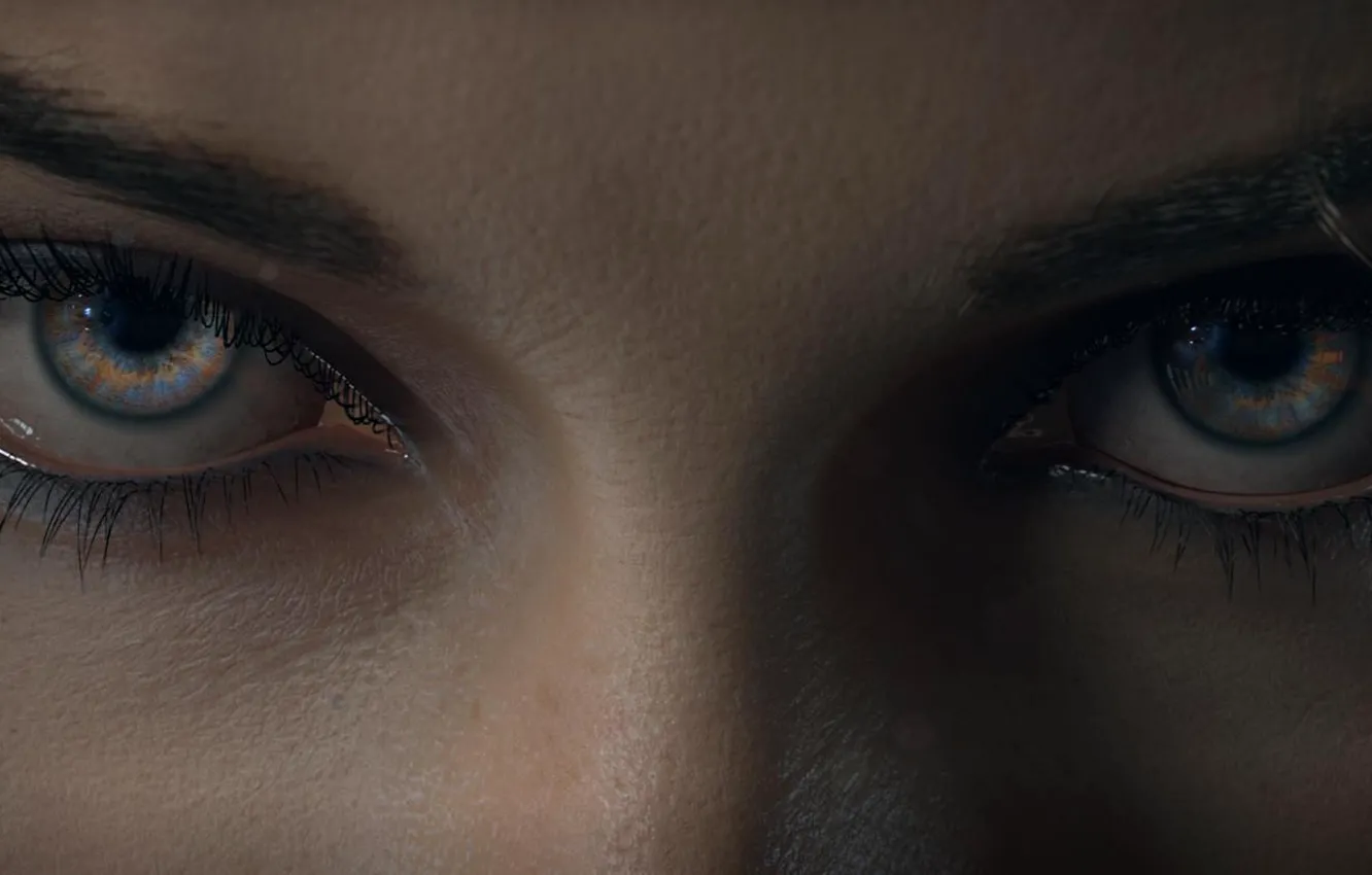Фото обои глаза, взгляд, девушка, киберпанк, Cyberpunk 2077, киберпанк 2077, компьютерное искусство