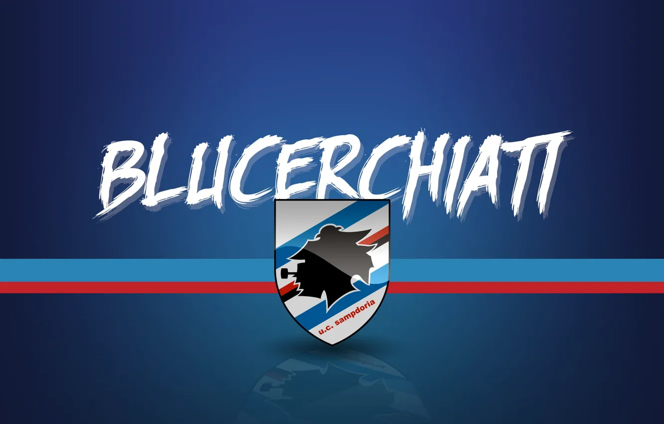 Фото обои wallpaper, sport, logo, football, Serie A, Sampdoria, Blucerchiati
