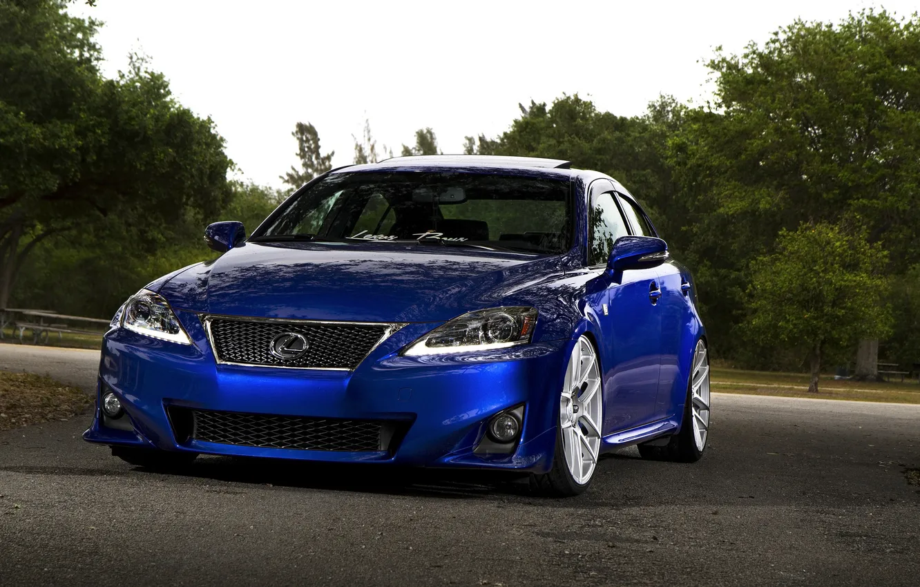 Фото обои Lexus, blue, F Sport, IS250