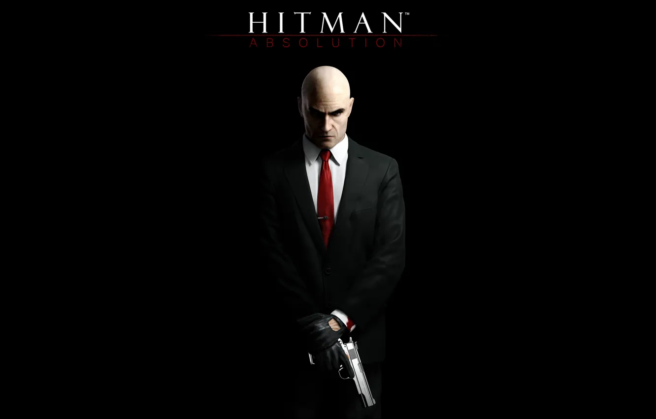 Фото обои пистолет, hitman, хитман 5, hitman 5, absolution, хитман, silverballer, hitman absolution