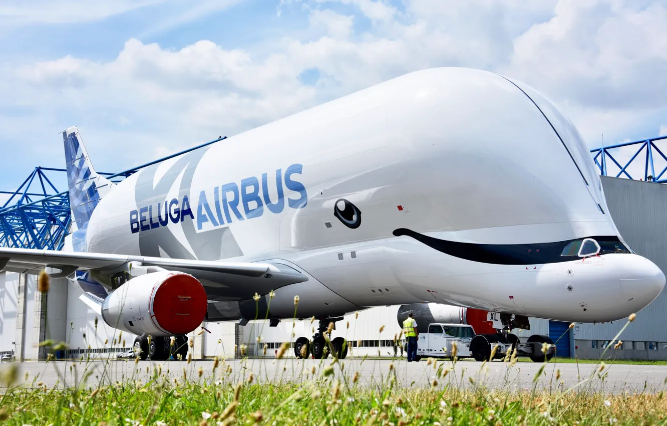 Фото обои самолет, самолёт, Грузовой, Airbus, Beluga, A300, Airbus Beluga, Super Transporter