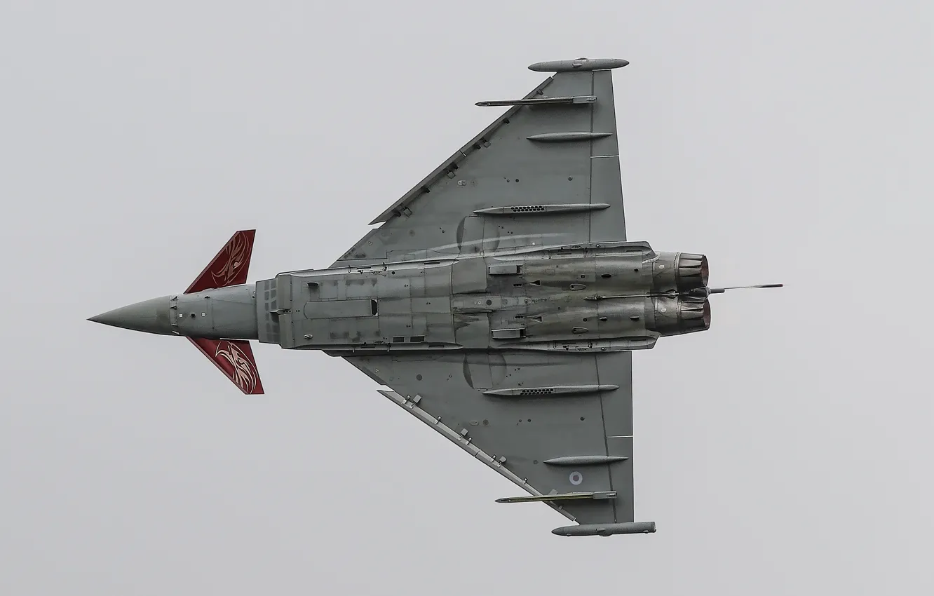 Фото обои истребитель, полёт, многоцелевой, Typhoon, FGR4