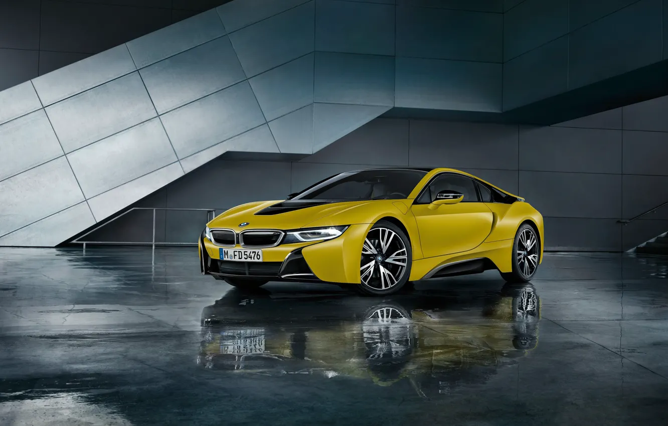 Фото обои Желтый, BMW, Машина, Автомобиль, 2017, Yellow Edition
