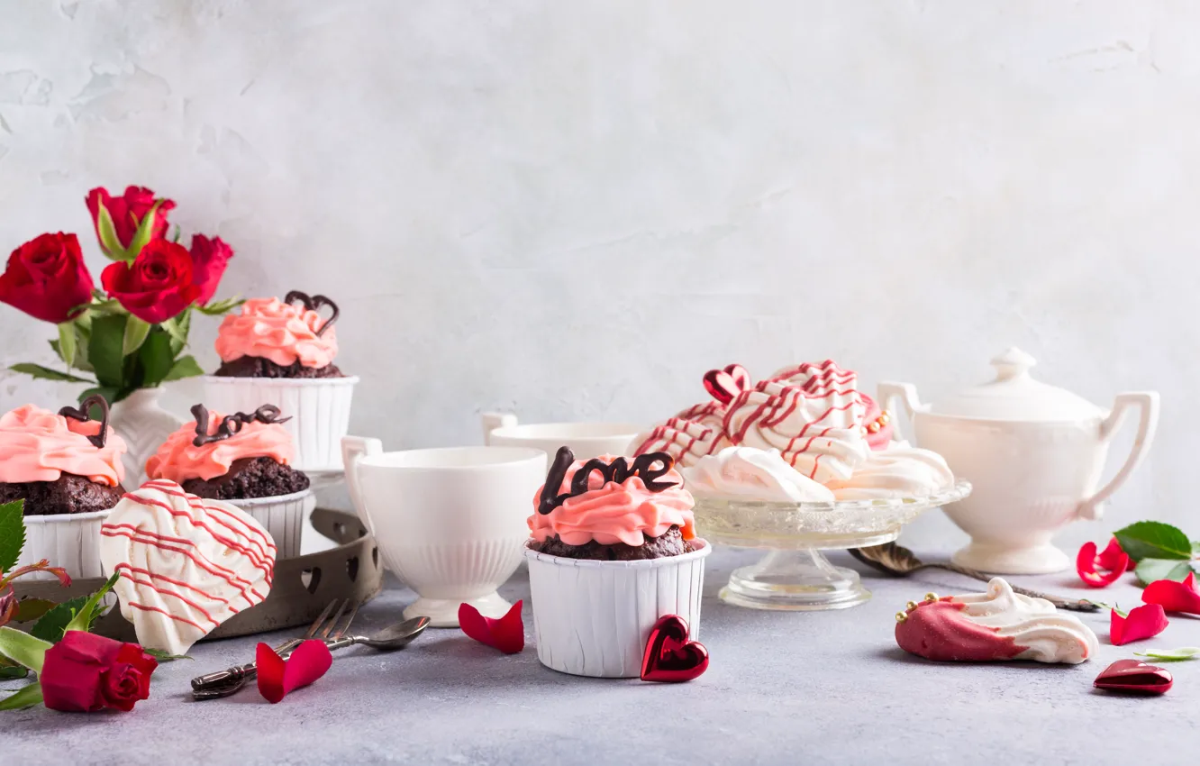 Фото обои пирожное, десерт, капкейки, Iryna Melnyk