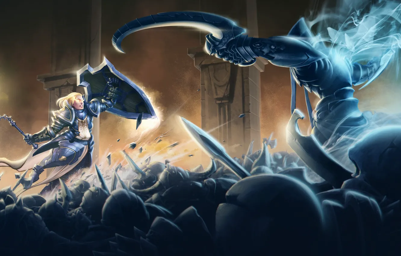 Фото обои Diablo 3, rpg, Archangel, Crusader