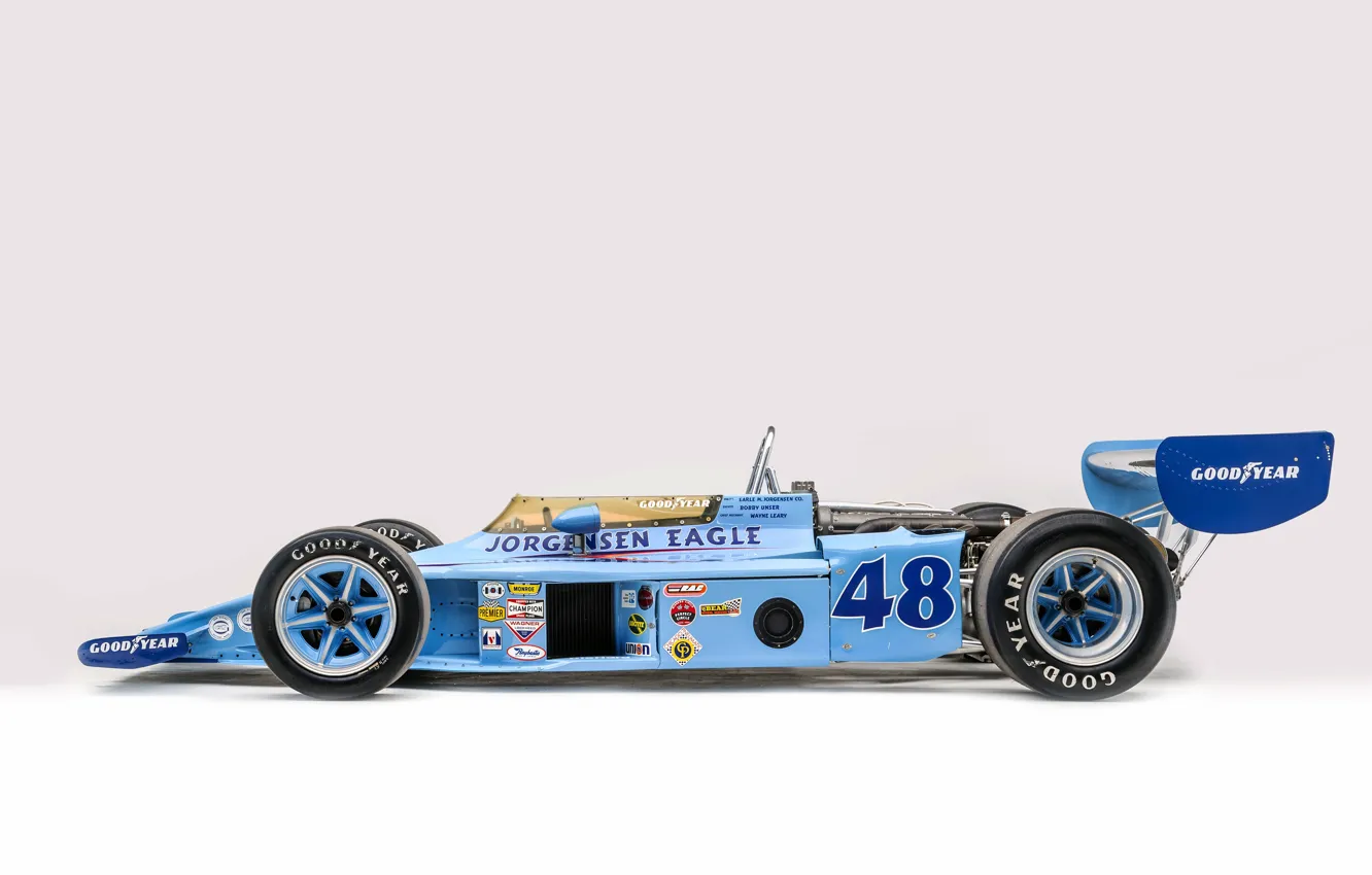 Фото обои Колеса, Профиль, Eagle, 1975, Classic car, Sports car, Indianapolis 500, Indianapolis 500-Mile Race