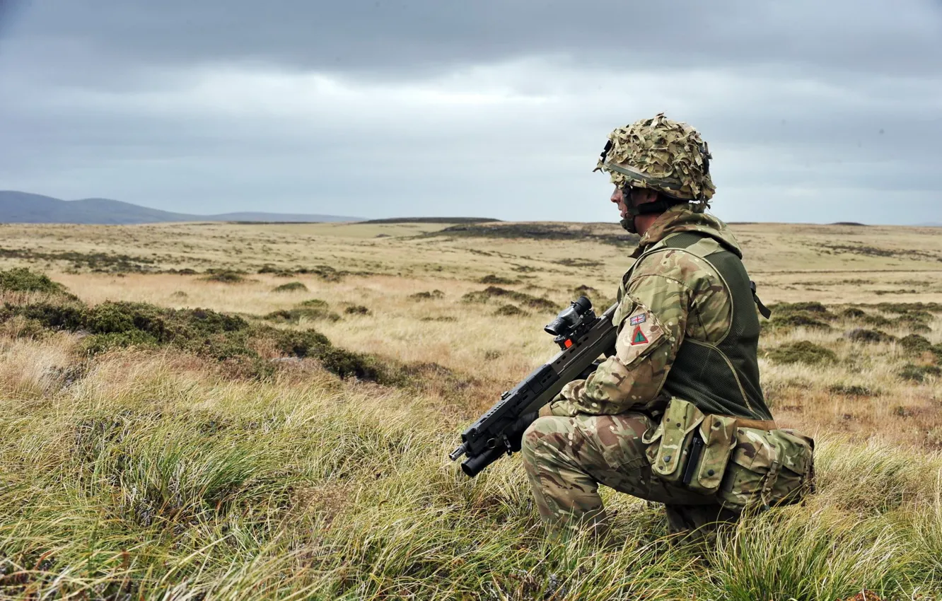 Фото обои оружие, солдат, British Forces