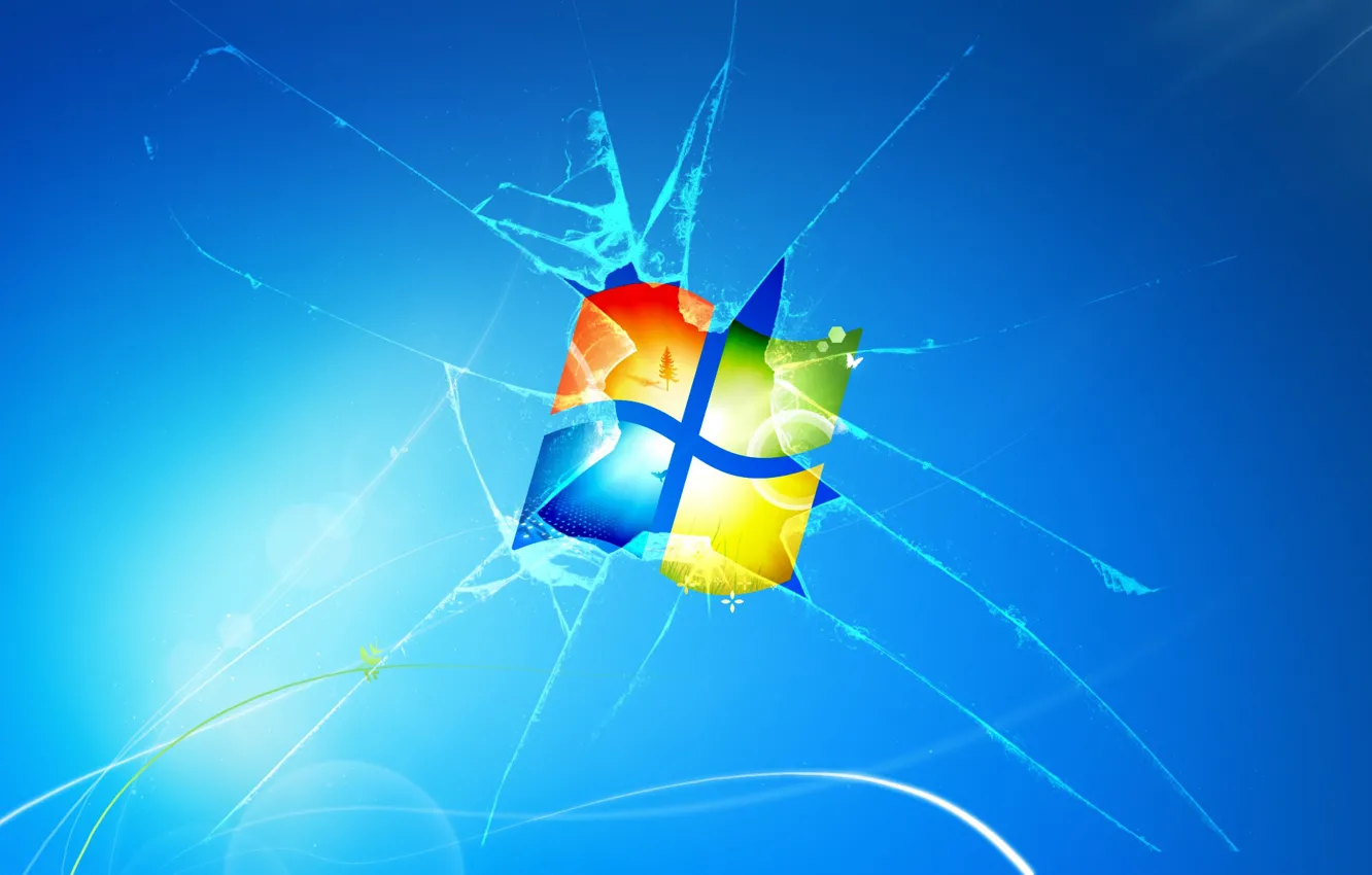 Фото обои компьютер, обои, логотип, Windows, windows 7, эмблема, Windows 7, windows7