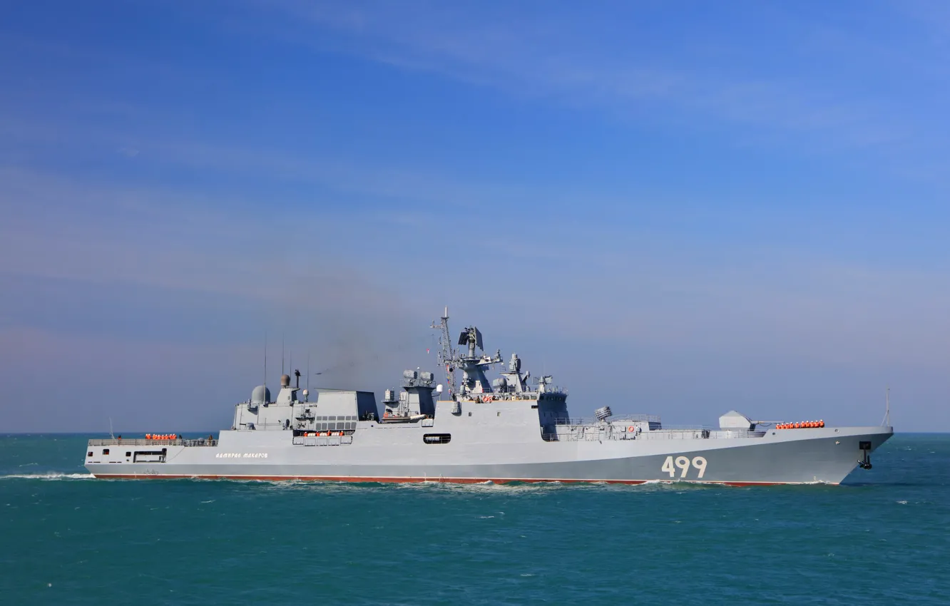 Фото обои корабль, сторожевой, проект 11356, Адмирал Макаров