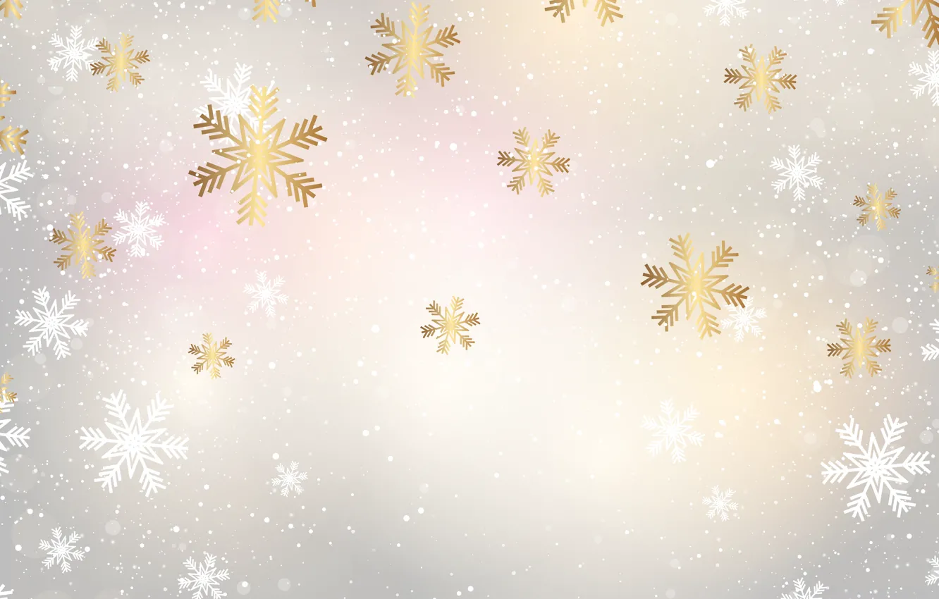 Фото обои зима, снег, снежинки, фон, Christmas, winter, background, snow